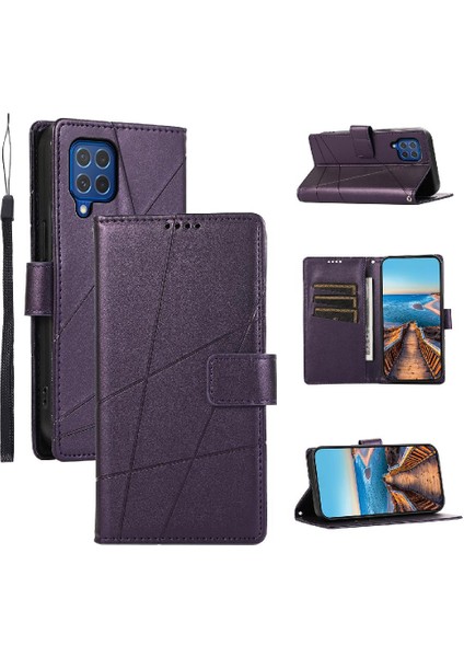 Samsung Galaxy M62 Üç Kart Yuvaları Şok Emici Için Flip Case (Yurt Dışından)