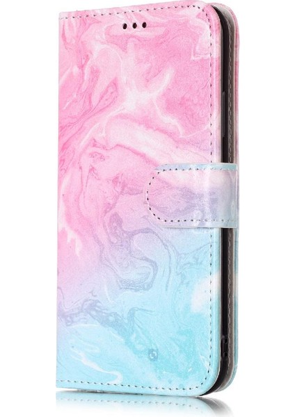 Iphone x Için Flip Case/xs Mermer Desen Tam Koruma Pu Deri Cüzdan (Yurt Dışından)