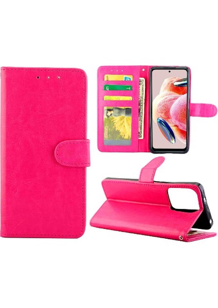 Xiaomi Redmi Not 12 Için Flip Case 4g Kickstand Manyetik Kapatma Kartı Pu (Yurt Dışından)