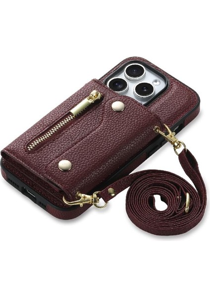IPhone 11 Için Kılıf Büyük Kapasiteli Hafif Kart Yuvaları Mini Sırt Çantası (Yurt Dışından) modelleri