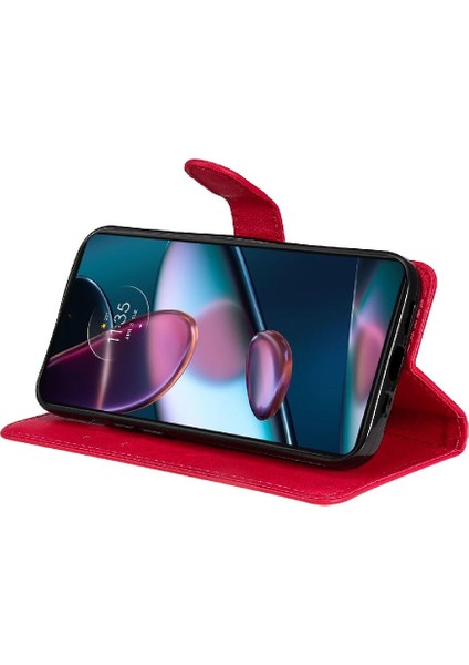 Motorola Kenar X30 Için Flip Case Kart Yuvası ile Yüksek Kaliteli Deri Katı (Yurt Dışından) indirimleri