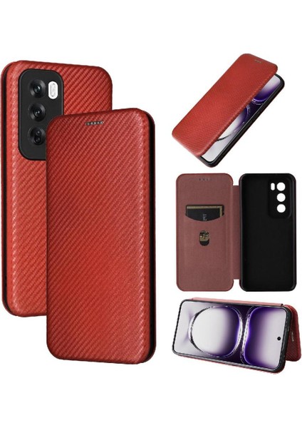 Kart Tutucu Kickstand Deri Folyo ile Oppo Oppo 12 5g Için Flip Case (Yurt Dışından)