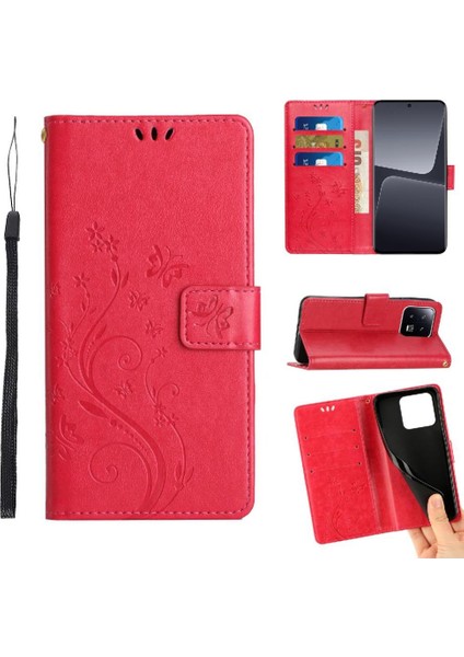 Xiaomi Redmi Not 13 4g Pu Deri Kickstand Manyetik Kart Için Filp Durumda (Yurt Dışından)