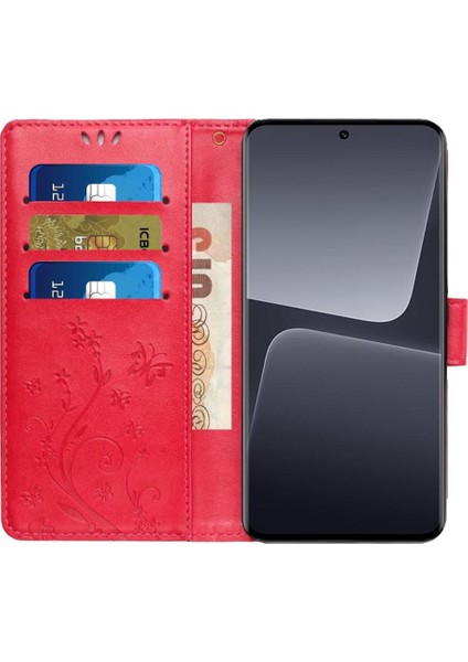 Xiaomi Redmi Not 13 4g Pu Deri Kickstand Manyetik Kart Için Filp Durumda (Yurt Dışından)