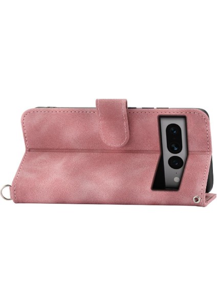 Google Piksel 7 Pro Kabartmalı Bileklik Çoklu Kredi Kartı Için Flip Case (Yurt Dışından)