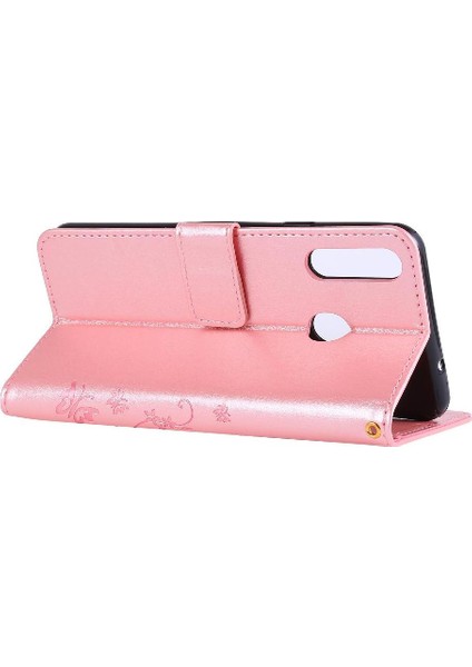 Samsung Galaxy A20S Kickstand Pu Deri Kart Tutucu Bilek Için Filp Durumda (Yurt Dışından) modelleri