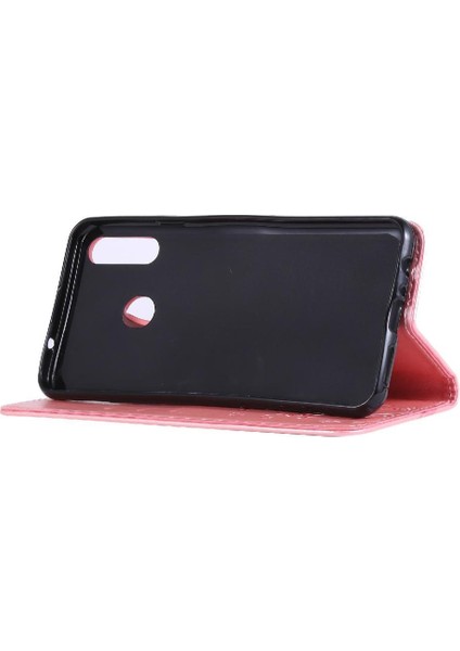 Samsung Galaxy A20S Kickstand Pu Deri Kart Tutucu Bilek Için Filp Durumda (Yurt Dışından) fırsatları