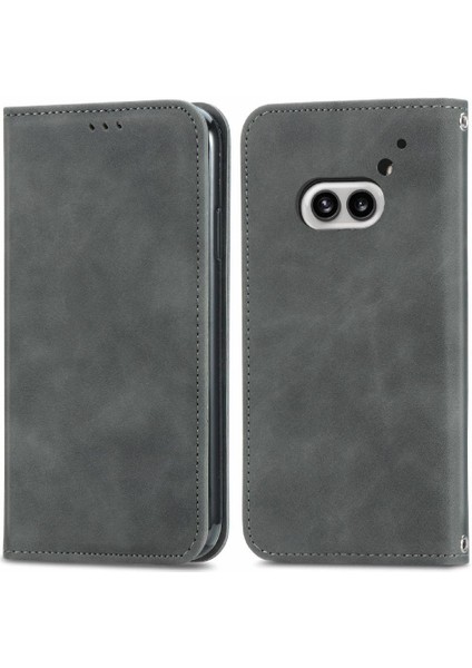 Nothing Flip Case Telefon 2A Darbeye Kapak Deri Kılıf Basit (Yurt Dışından)