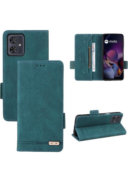 Motorola Moto G54 5g Kart Tutucu Kapak Kickstand Manyetik Için Flip Case (Yurt Dışından)