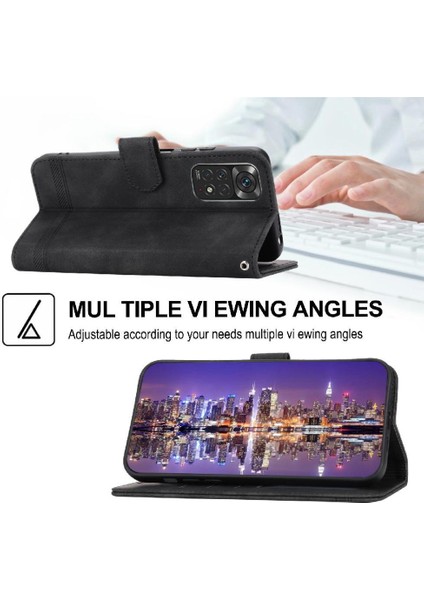 Xiaomi Redmi Not 11 Için Flip Case 5g Bileklik Kart Yuvaları Premium Nakit (Yurt Dışından)