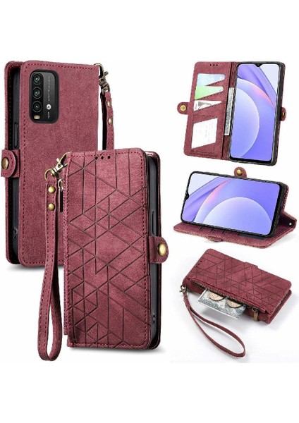 Xiaomi Redmi Not 9 Için Flip Case 4g Cüzdan Darbeye Deri Kılıf Kapak (Yurt Dışından)