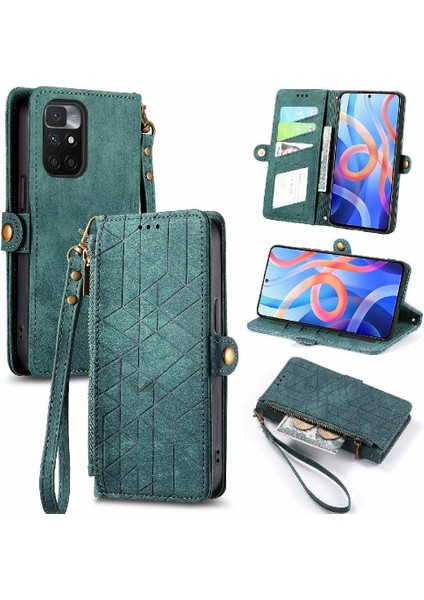 Xiaomi Redmi Not 11 Için Flip Case 4g Darbeye Basit Iş Cüzdan (Yurt Dışından)