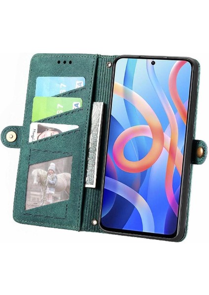 Xiaomi Redmi Not 11 Için Flip Case 4g Darbeye Basit Iş Cüzdan (Yurt Dışından)
