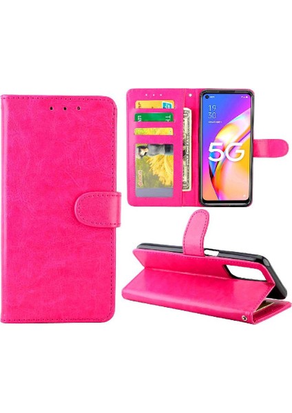 Oppo A93 5g Kickstand Darbeye Dayanıklı Manyetik Kapatma Kartı Pu Için Flip Case (Yurt Dışından)