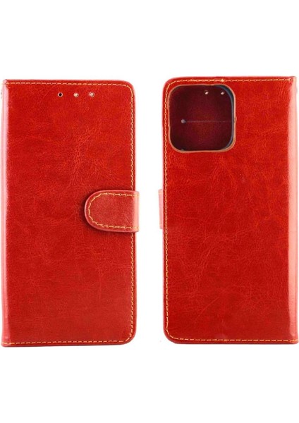 IPhone 15 Için Flip Case Pro Max Kart Tutucu Manyetik Kapatma Darbeye Pu (Yurt Dışından)