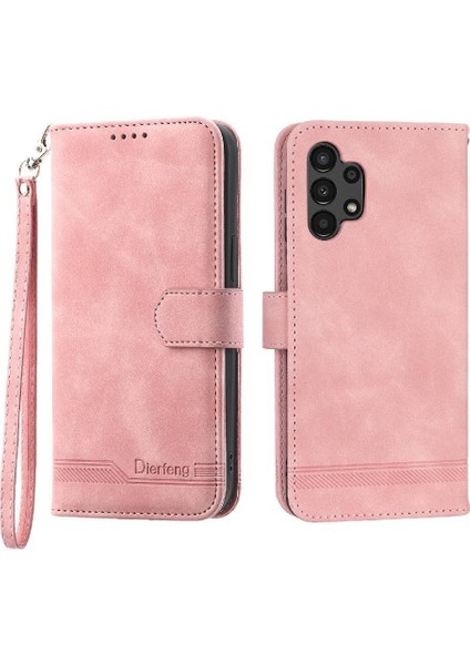 Samsung Galaxy A13 Premium Kart Yuvaları Bileklik Manyetik Için Flip Case (Yurt Dışından) fiyatları