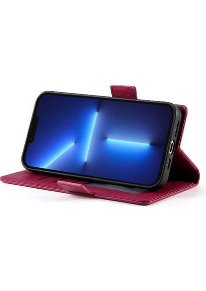 IPhone 13 Için Flip Case Pro Max Kartvizit Yuvaları Cüzdan Günlük Kullanım Flip (Yurt Dışından)