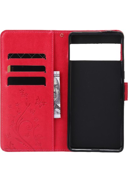 Google Pixel 7 Pro Manyetik Kapatma Kickstand Kart Tutucu Pu Için Filp Durumda (Yurt Dışından)