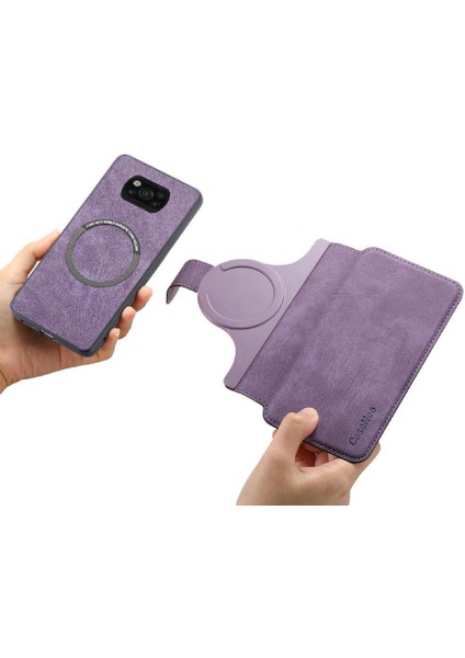 Xiaomi Poco X3 Nfc Retro Mıknatıs Koruyucu Malzeme Cüzdan Için Flip Case (Yurt Dışından)