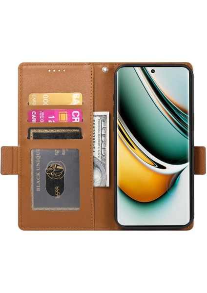 Realme 11 Pro Flip Kartvizit Yuvaları Cüzdan Günlük Kullanım Için Flip Case (Yurt Dışından)