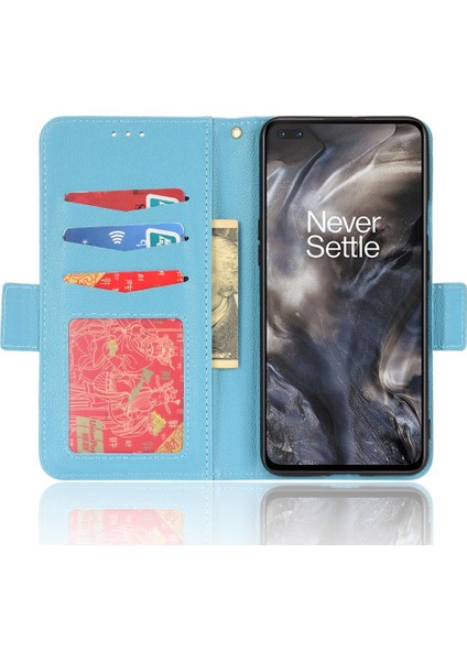 Oneplus Nord Manyetik Cüzdan Kart Yuvaları Için Kılıf Tutucu Pu Deri Yan (Yurt Dışından) modelleri