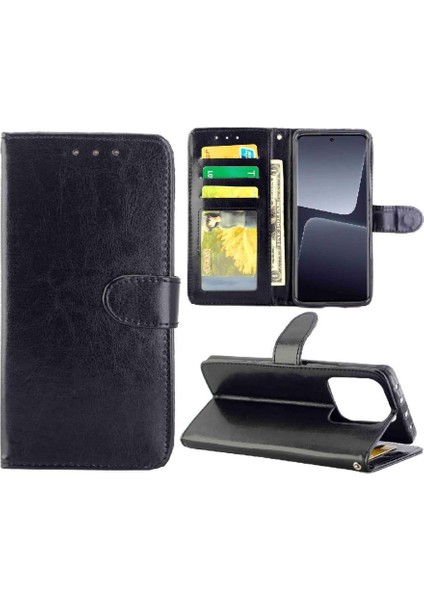 Xiaomi 13 Pro Darbeye Pu Deri Kickstand Kart Tutucu Için Flip Case (Yurt Dışından)