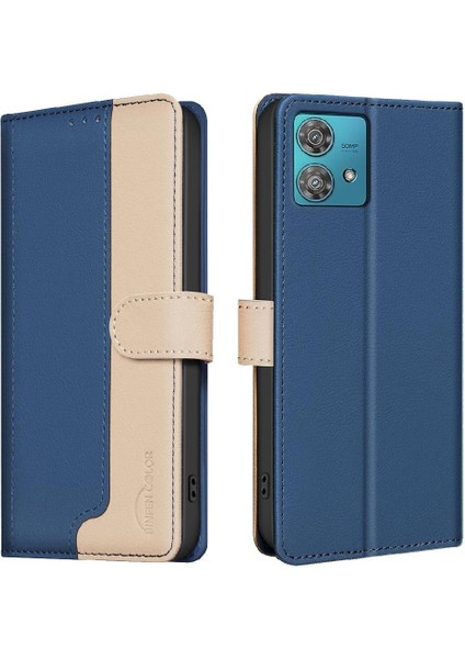 Motorola Moto Kenar 40 Neo Darbeye Dayanıklı Tpu Iç Kabuk Rfıd Için Flip Case (Yurt Dışından)