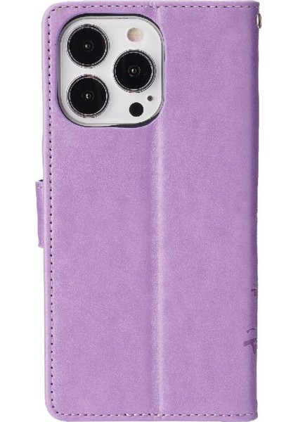 IPhone 16 Için Filp Durumda Pro Manyetik Kapatma Pu Deri Kickstand Kart (Yurt Dışından)