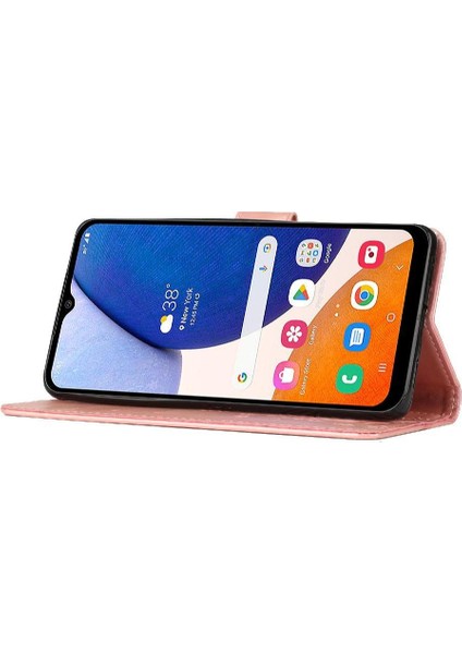Samsung Galaxy A15 Için Filp Durumda 5g Pu Deri Kart Tutucu Kickstand Bilek (Yurt Dışından)