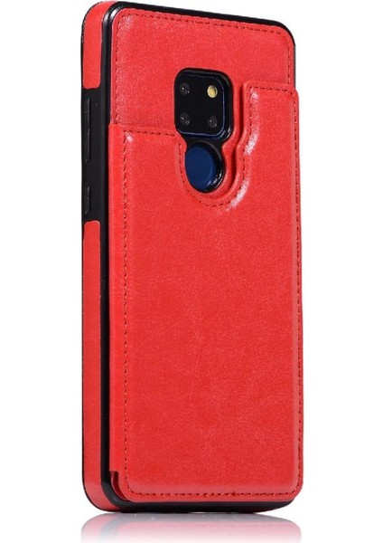 SZY Mall Cüzdan Kılıf Huawei Mate 20 Kart Yuvaları Için Kickstand Pu Deri Çift (Yurt Dışından)