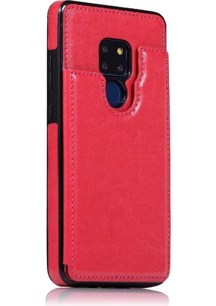 SZY Mall Cüzdan Kılıf Huawei Mate 20 Kart Yuvaları Için Kickstand Pu Deri Çift (Yurt Dışından)