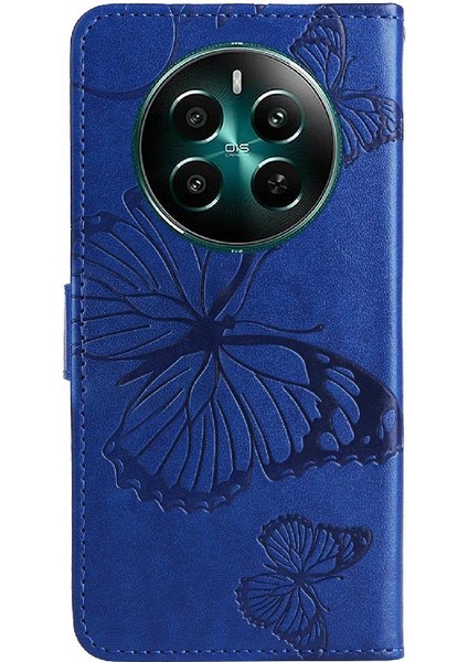 Realme 12 Artı Pu Deri Flip Kickstand Darbeye Kapak Kapak Için Kılıf (Yurt Dışından) fırsatları
