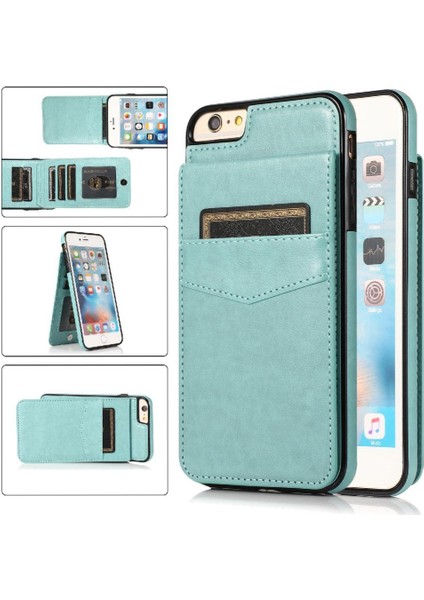 IPhone 6 Plus/6s Plus Kart Tutucu Manyetik Toka Kickstand ile Uyumlu (Yurt Dışından)
