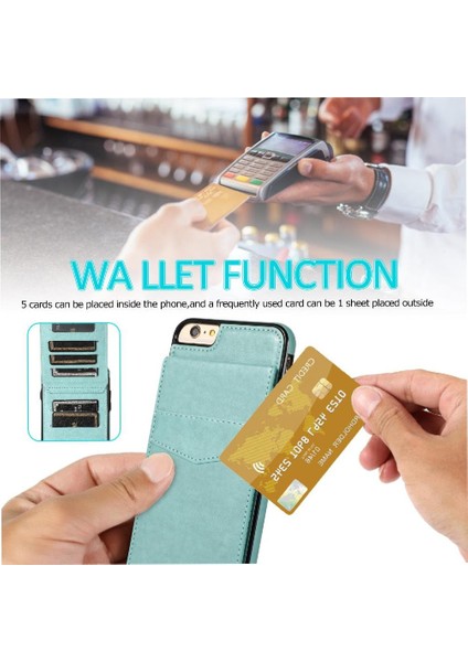 IPhone 6 Plus/6s Plus Kart Tutucu Manyetik Toka Kickstand ile Uyumlu (Yurt Dışından) fırsatları