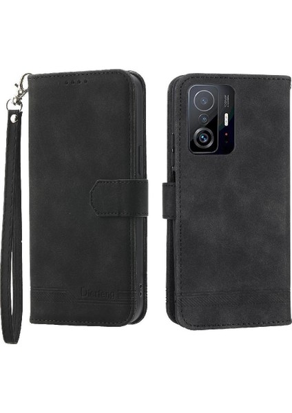 Xiaomi 11T/11T Pro Bileklik Premium Manyetik Kapatma Nakit Için Flip Case (Yurt Dışından)