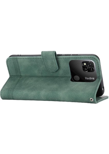 Xiaomi Redmi 10A Bileklik Premium Kart Yuvaları Için Flip Case Manyetik Nakit (Yurt Dışından)
