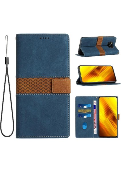 Xiaomi Poco X3 Çizilmeye Dayanıklı Manyetik Kapatma Kartı Için Cüzdan Kılıf (Yurt Dışından)