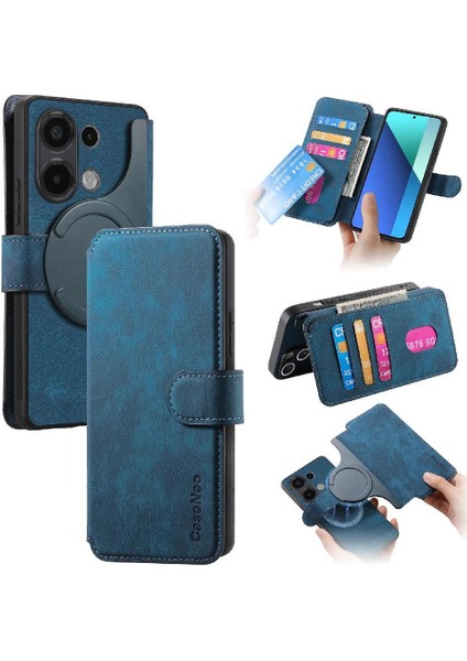 Xiaomi Redmi Not 13 Için Flip Case 4g Cüzdan Mıknatıs Koruyucu Malzeme (Yurt Dışından)