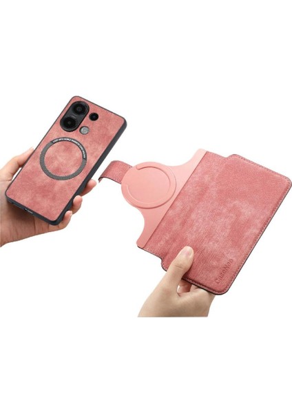 Xiaomi Redmi Not 13 Için Flip Case 4g Cüzdan Mıknatıs Koruyucu Malzeme (Yurt Dışından)