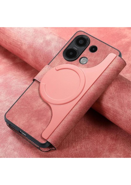 Xiaomi Redmi Not 13 Için Flip Case 4g Cüzdan Mıknatıs Koruyucu Malzeme (Yurt Dışından)
