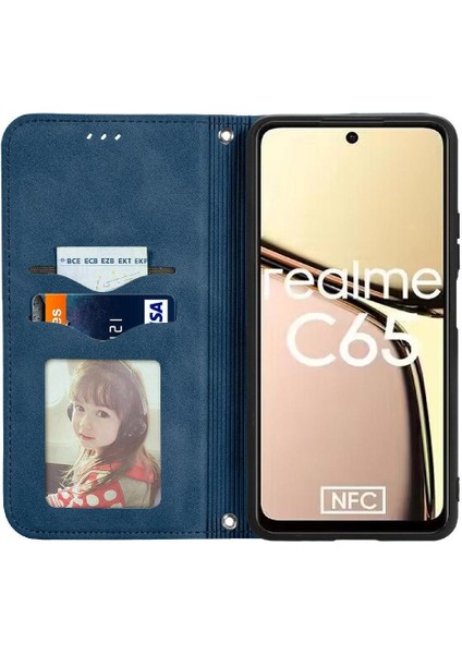 Realme C65 Cüzdan Flip Kapak Için Flip Case Basit Iş Darbeye (Yurt Dışından) indirimleri