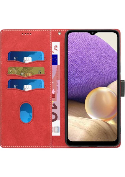 Samsung Galaxy A15 5g Için Cüzdan Durumda Çizilmeye Dayanıklı Kickstand Bilek (Yurt Dışından)