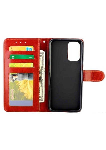 Oppo A93 5g Kickstand Darbeye Dayanıklı Manyetik Kapatma Kartı Pu Için Flip Case (Yurt Dışından)