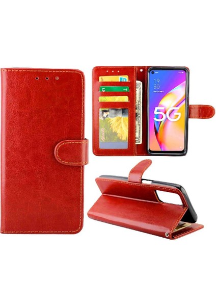 Oppo A93 5g Kickstand Darbeye Dayanıklı Manyetik Kapatma Kartı Pu Için Flip Case (Yurt Dışından) fiyatları