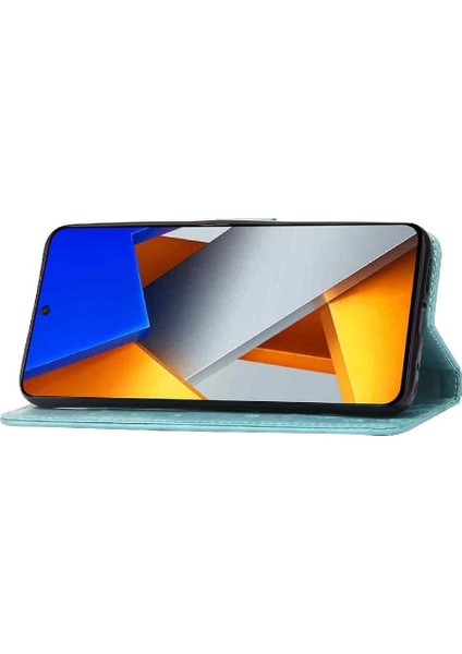 Xiaomi Poco M4 Pro 4g Için Pu Deri Manyetik Kapatma Kartı Durumda Bilek (Yurt Dışından)