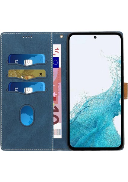 Samsung Galaxy A14 5g Kart Yuvası Kickstand Bilek Kayışı Için Cüzdan Kılıf (Yurt Dışından)
