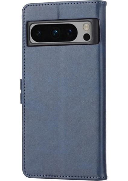 Google Piksel 8 Pro Kabartmalı Kickstand Manyetik Kapatma Için Cüzdan Kılıf (Yurt Dışından)