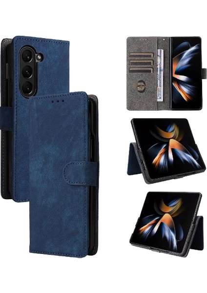 Samsung Galaxy Z Için Kılıf Fold 6 Flip Folio Cüzdan Pu Deri Kart Yuvaları (Yurt Dışından)