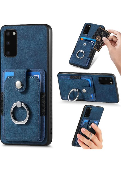 Samsung Galaxy S20 Crad Yuvası Manyetik Araç Montaj Standı Halka Tutucu (Yurt Dışından)