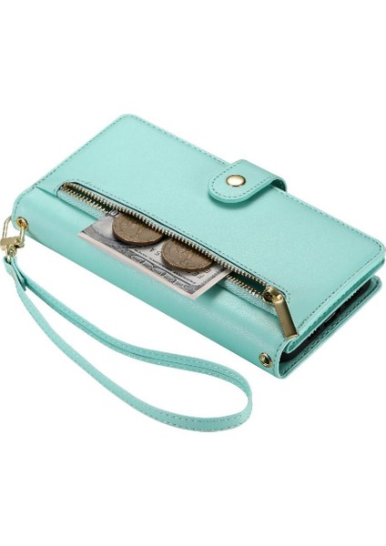 IPhone Se 2024 Cüzdan Bölmesi Bilek Kayışı Kickstand Kart Için Flip Case (Yurt Dışından) fiyatları